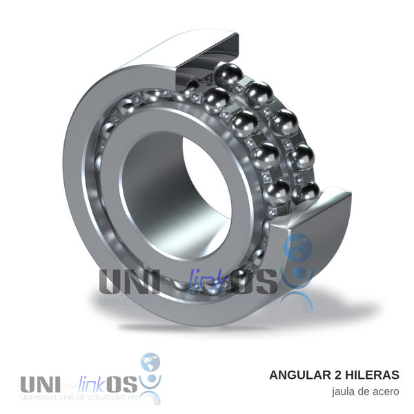 RODAMIENTO (BALINERA) ANGULAR 2 HILERAS 3312-A 60x130x54mm