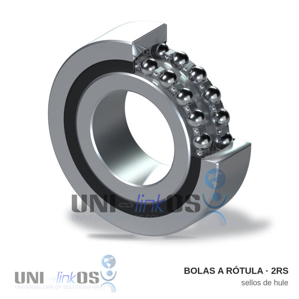 RODAMIENTO (BALINERA) DE BOLAS A RÓTULA 2202-LLU 15x35x14mm SELLOS DE HULE RODAMIENTO (BALINERA) DE BOLAS A RÓTULA 2202-LLU 15x35x14mm SELLOS DE HULE