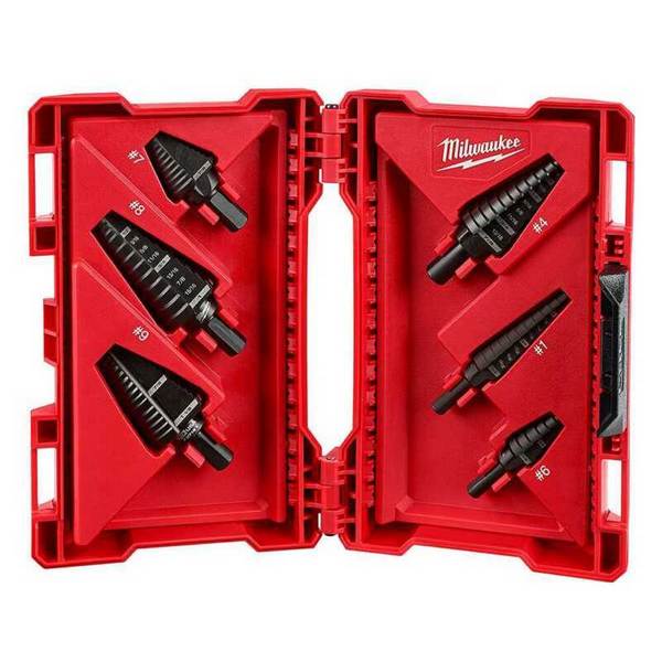 JUEGO DE BROCA PARA METAL MULTIDIAMETRO Milwaukee 48-89-9224 Step Drill Bit Set (6 PC) JUEGO DE BROCA PARA METAL MULTIDIAMETRO Milwaukee 48-89-9224 Step Drill Bit Set (6 PC)