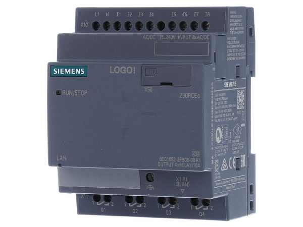 SIEMENS LOGO! 230RCEo, módulo lógico, FA/E/S: 115 V/230 V/relé, 8 DI/4 DO, sin display. SIEMENS LOGO! 230RCEo, módulo lógico, FA/E/S: 115 V/230 V/relé, 8 DI/4 DO, sin display.