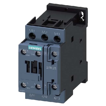 Contactor de potencia, AC-3 17 A, 7,5 kW/400 V 1 NA + 1 NC, 230 V AC, 50/60 Hz, 3 polos, tamaño S0, conexión por tornillo Contactor de potencia, AC-3 17 A, 7,5 kW/400 V 1 NA + 1 NC, 230 V AC, 50/60 Hz, 3 polos, tamaño S0, conexión por tornillo
