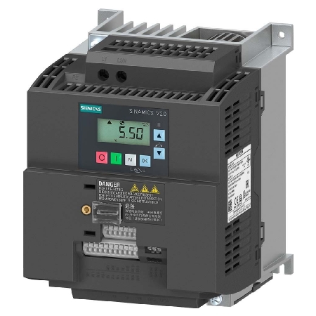 SINAMICS V20 200-240 V AC monofásico – 10/+ 10 Potencia nominal 3,0 kW con sobrecarga del 150 % durante 60 s sin filtrar Interfaz de E/S: 4 DI, 2 DO, 2 AI, 1 AO SINAMICS V20 200-240 V AC monofásico – 10/+ 10 Potencia nominal 3,0 kW con sobrecarga del 150 % durante 60 s sin filtrar Interfaz de E/S: 4 DI, 2 DO, 2 AI, 1 AO