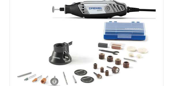 Kit de herramientas de velocidad variable 3000-1/25H / Dremel 3000-1/24 Variable Speed Rotary Tool Kit – 1 Attachment & 24 Accessories Kit de herramientas de velocidad variable 3000-1/25H / Dremel 3000-1/24 Variable Speed Rotary Tool Kit – 1 Attachment & 24 Accessories