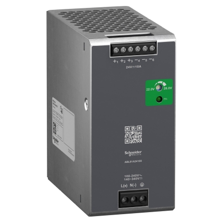Fuente de alimentación regulada, 100-240v ac, 24V DC 10 a, monofásica, optimizada /Power supply 24VDC, 10A, 240W, 1-p – DC Fuente de alimentación regulada, 100-240v ac, 24V DC 10 a, monofásica, optimizada /Power supply 24VDC, 10A, 240W, 1-p – DC