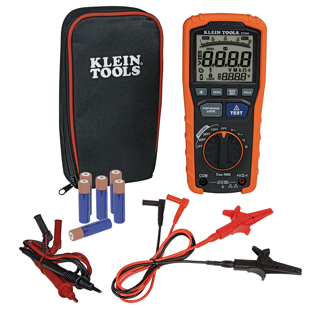 Multimetro digital – Probador de resistencia de aislamiento 4000 MΩ a 125 V, 250 V, 500 V y 1000 V CD Multimetro digital – Probador de resistencia de aislamiento 4000 MΩ a 125 V, 250 V, 500 V y 1000 V CD