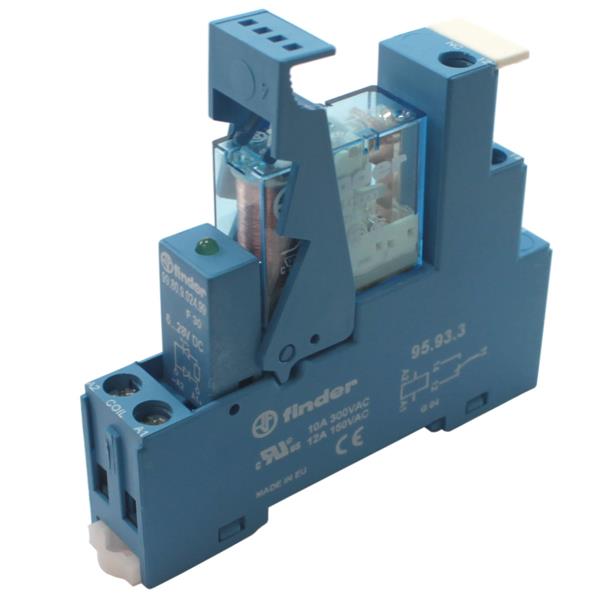 SET de Relay 24VDC; 10A/250VAC; + BASE + LED gn + diodo 6.. 24VDC Protector contra sobretensiones / Coupling relay – Switching relay DC 24V 10A SET de Relay 24VDC; 10A/250VAC; + BASE + LED gn + diodo 6.. 24VDC Protector contra sobretensiones / Coupling relay – Switching relay DC 24V 10A