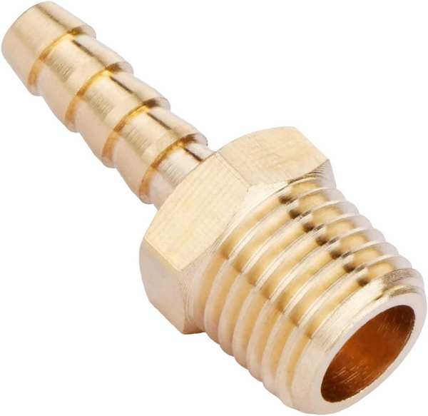 CONECTOR ESPIGA PARA MANGUERA (COLA DE GARROBO) 1/4″ NPT MACHO A 1/4″ ESPIGA / Brass Male Hose Barb 1/4 IN,1/4 NPTM; natural golden CONECTOR ESPIGA PARA MANGUERA (COLA DE GARROBO) 1/4″ NPT MACHO A 1/4″ ESPIGA / Brass Male Hose Barb 1/4 IN,1/4 NPTM; natural golden