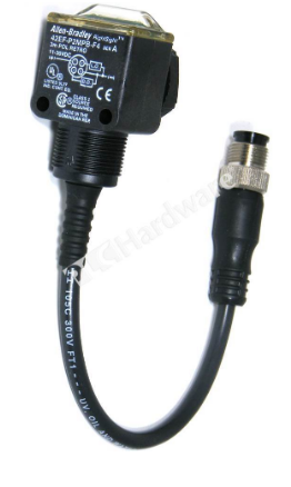SENSOR; PHOTOELECTRIC; POLARIZER RETROREFLECTIVE; RIGHT SIGHT 10.8 – 30 Volt DC; 35 mA; 42EF-P2MPB-F4 ALLEN BRADLEY