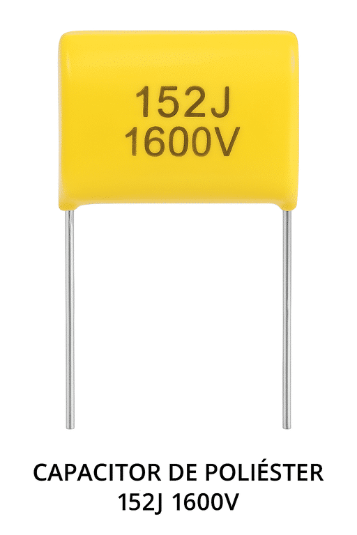 Capacitor de Poliéster 152J 1600V MARCA AID