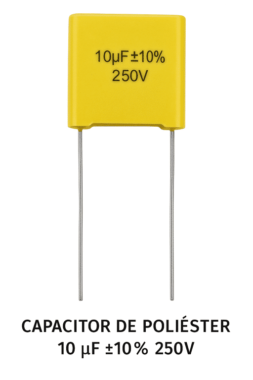 Capacitor de Poliéster 10 µF ±10% 250V