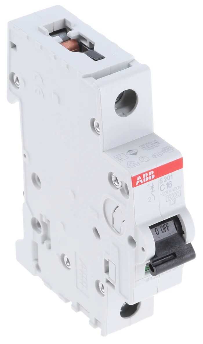 BREAKER PARA RIEL DIN 1 POLO 1 AMP (ABB) (S201-C1 Interruptor automático – 1P – C – 1 A) / Miniature Circuit Breaker – 1P – C BREAKER PARA RIEL DIN 1 POLO 1 AMP (ABB) (S201-C1 Interruptor automático – 1P – C – 1 A) / Miniature Circuit Breaker – 1P – C
