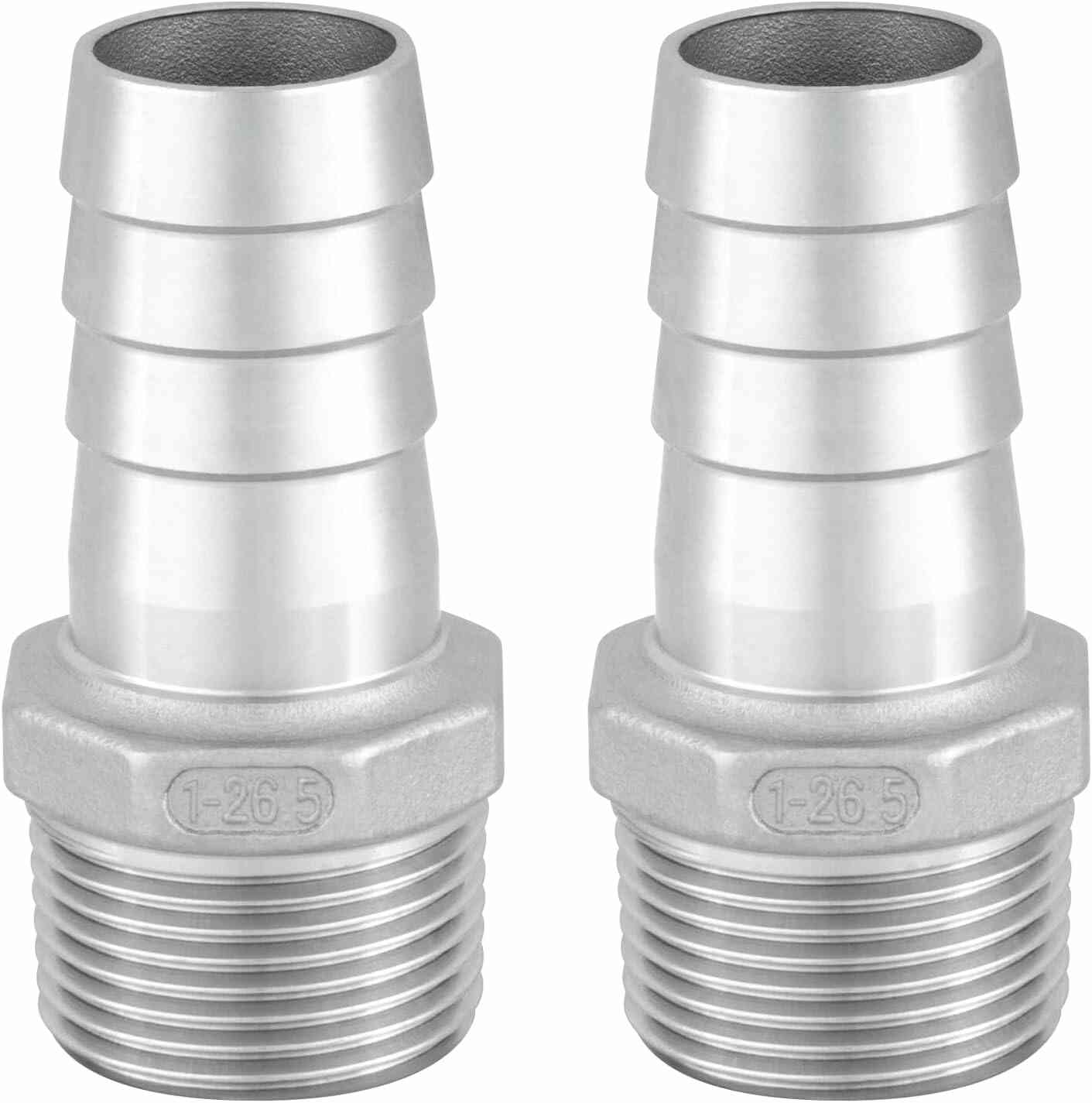 CONECTOR ESPIGA PARA MANGUERA (COLA DE GARROBO) 1″ NPT MACHO A 1″ ESPIGA / 304 Stainless Steel Male Hose Barb 1″ IN, 1″ NPTM Male Adaptor CONECTOR ESPIGA PARA MANGUERA (COLA DE GARROBO) 1″ NPT MACHO A 1″ ESPIGA / 304 Stainless Steel Male Hose Barb 1″ IN, 1″ NPTM Male Adaptor