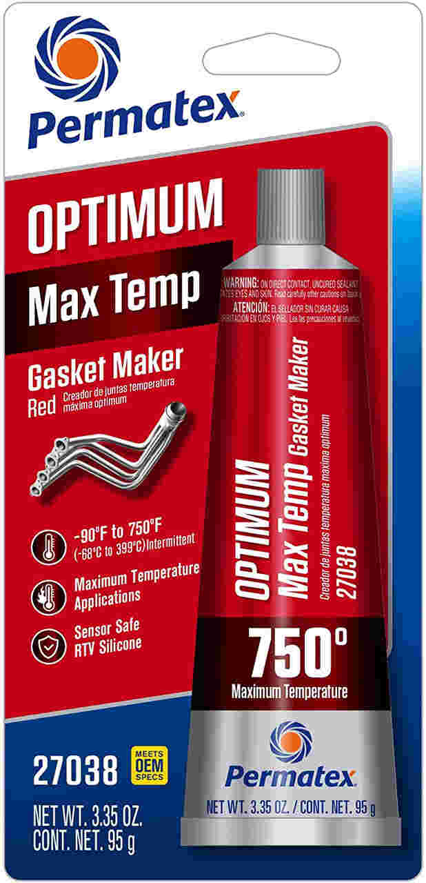 Sellador para alta temperatura Permatex 27038 Optimum Red High Temperature Gasket Maker, 3 oz Sellador para alta temperatura Permatex 27038 Optimum Red High Temperature Gasket Maker, 3 oz