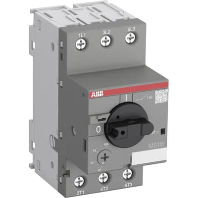 GUARDAMOTOR ABB MS116-16 (10.00-16.00 A).18kA@480VAC / MS116-16 Manual Motor Starter 10 … 16 A GUARDAMOTOR ABB MS116-16 (10.00-16.00 A).18kA@480VAC / MS116-16 Manual Motor Starter 10 … 16 A