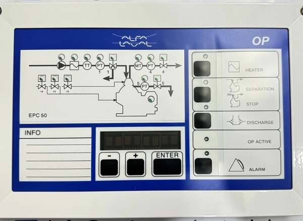 Tarjeta electronica Alfa Laval EPC 50 OP Front Module With OP Board (Modulo completo)