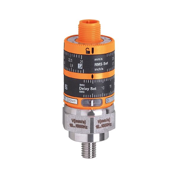 SENSOR DE VIBRACION IFM VKV021 / Vibration Monitor, 0 to 25 mms, 500mA, NC, 18 to 32 VDC, IP67, VK Series + Cable M12 4 Pines 5Mts SENSOR DE VIBRACION IFM VKV021 / Vibration Monitor, 0 to 25 mms, 500mA, NC, 18 to 32 VDC, IP67, VK Series + Cable M12 4 Pines 5Mts