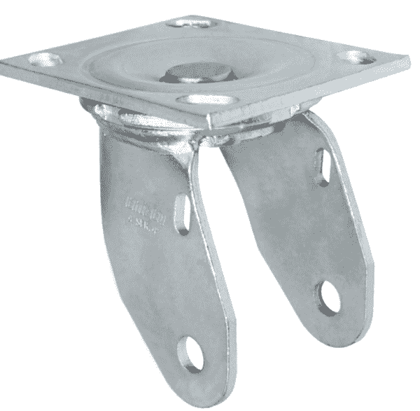 BASE GIRATORIA PARA RUEDA DE 4″ CON FRENO / 4 Inch brake bracket Plate 100X114mm