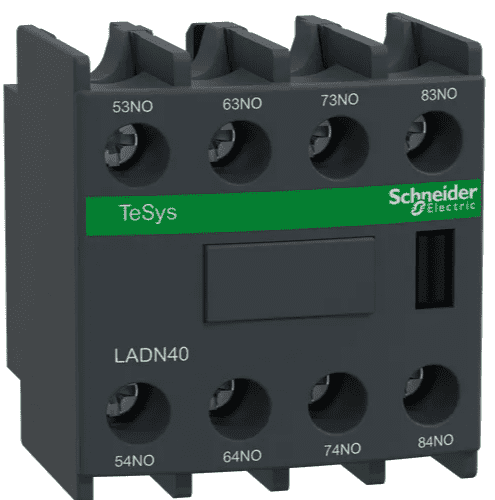 Bloque de Contacto Auxiliar TeSys D 4 NA Terminales de Abrazaderas de Tornillo