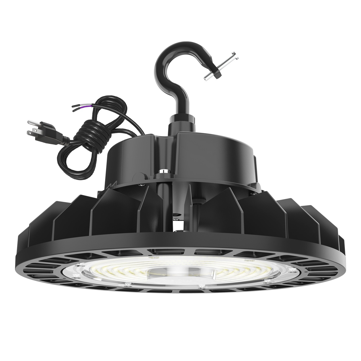 LAMPARA LED HIGH BAY LIGHT 200W 5000K, 30,000LM 100-277VAC 120° WITH US PLUG SS LAMPARA LED HIGH BAY LIGHT 200W 5000K, 30,000LM 100-277VAC 120° WITH US PLUG SS