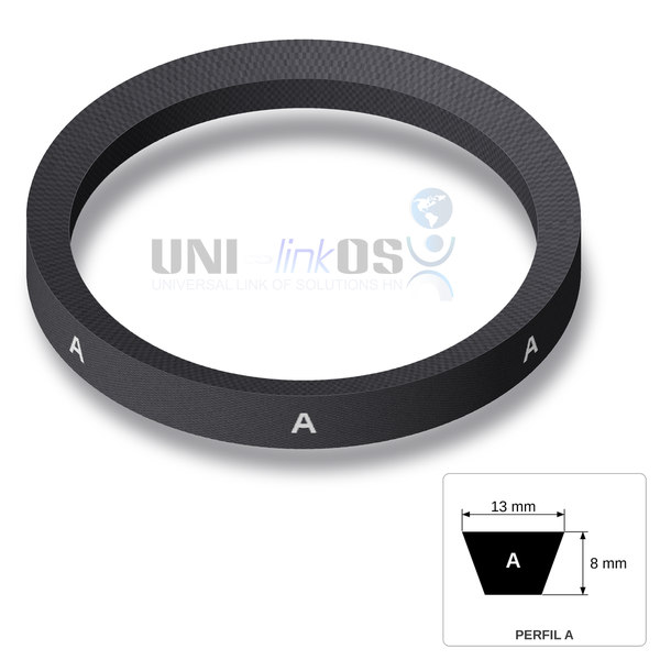 BANDA EN V A38 13x8mm L=38″ / V-Belt