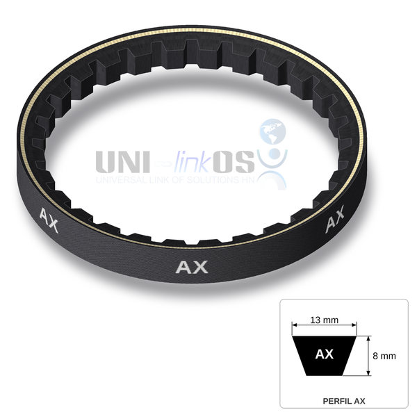BANDA EN V DENTADA AX85 13x8mm L=85″ / Cogged V-Belt BANDA EN V DENTADA AX85 13x8mm L=85″ / Cogged V-Belt
