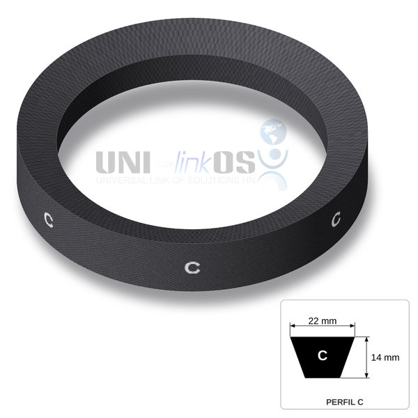 BANDA EN V C121 22x14mm L=121″ (Equiv. C120-GATES) / V-Belt BANDA EN V C121 22x14mm L=121″ (Equiv. C120-GATES) / V-Belt