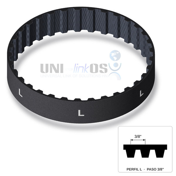 BANDA SINCRÓNICA 367L075 Paso 3/8″ L=36.7″ A=3/4″ / Timing Belt BANDA SINCRÓNICA 367L075 Paso 3/8″ L=36.7″ A=3/4″ / Timing Belt