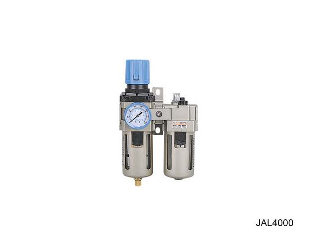 Unidad de Mantenimiento Completa; JAC Series Air Filter Combination (FR.L.Combination); 3/8″ NPT; 0.0-0.85 Mpa/ 0-123 PSI; Semi Automatic Drain; Metal Cup Unidad de Mantenimiento Completa; JAC Series Air Filter Combination (FR.L.Combination); 3/8″ NPT; 0.0-0.85 Mpa/ 0-123 PSI; Semi Automatic Drain; Metal Cup