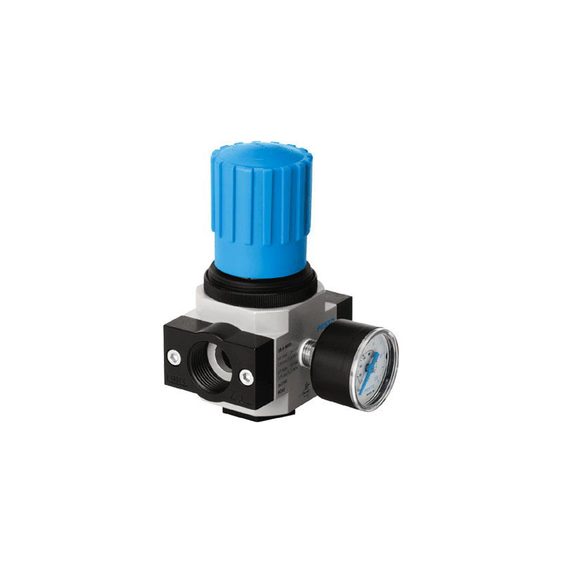 REGULADOR DE PRESION LR-1/4-D-MINI 159625 FESTO Pressure Regulator, G1/4, 1500 l/min, 1 to 16 bar, 0.5 to 12 bar Regulation, -10°C to 60°C, D Series